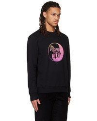 schwarzes bedrucktes Sweatshirt von Ps By Paul Smith