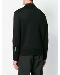 schwarzes bedrucktes Sweatshirt von Neil Barrett