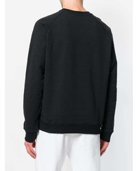 schwarzes bedrucktes Sweatshirt von MSGM