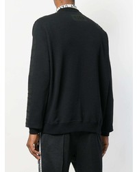 schwarzes bedrucktes Sweatshirt von MSGM