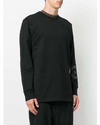 schwarzes bedrucktes Sweatshirt von Y-3