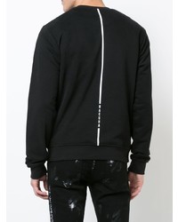 schwarzes bedrucktes Sweatshirt von Haculla