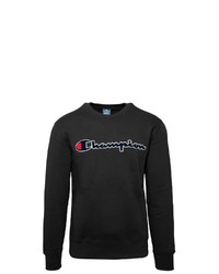 schwarzes bedrucktes Sweatshirt von Champion