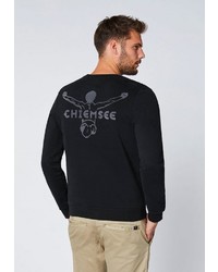 schwarzes bedrucktes Sweatshirt von Chiemsee