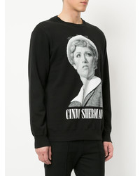 schwarzes bedrucktes Sweatshirt von Undercover