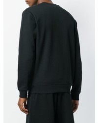 schwarzes bedrucktes Sweatshirt von McQ Alexander McQueen