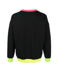 schwarzes bedrucktes Sweatshirt von Moschino