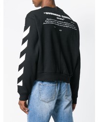 schwarzes bedrucktes Sweatshirt von Off-White