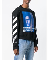 schwarzes bedrucktes Sweatshirt von Off-White