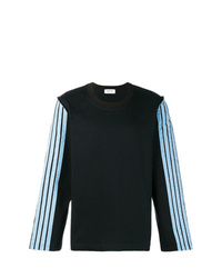 schwarzes bedrucktes Sweatshirt von Dima Leu