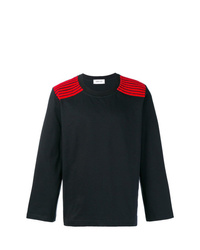 schwarzes bedrucktes Sweatshirt von Dima Leu