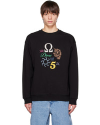 schwarzes bedrucktes Sweatshirt von Dime