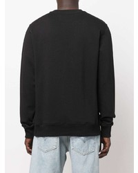 schwarzes bedrucktes Sweatshirt von Calvin Klein Jeans