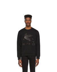 schwarzes bedrucktes Sweatshirt von Etro