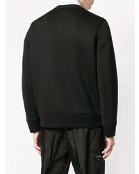 schwarzes bedrucktes Sweatshirt von Neil Barrett