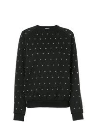 schwarzes bedrucktes Sweatshirt von Giamba