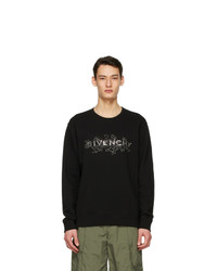 schwarzes bedrucktes Sweatshirt von Givenchy