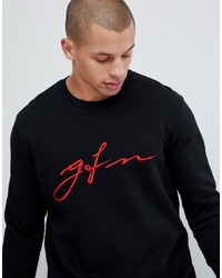 schwarzes bedrucktes Sweatshirt von Good For Nothing