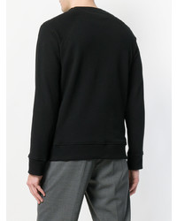 schwarzes bedrucktes Sweatshirt von Neil Barrett