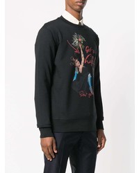 schwarzes bedrucktes Sweatshirt von Vivienne Westwood