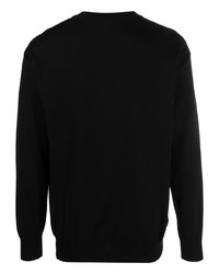 schwarzes bedrucktes Sweatshirt von Moschino