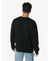 schwarzes bedrucktes Sweatshirt von Heron Preston
