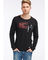 schwarzes bedrucktes Sweatshirt von Homebase