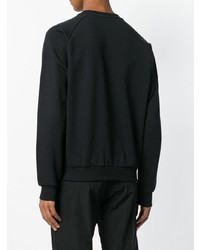 schwarzes bedrucktes Sweatshirt von Cottweiler