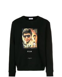 schwarzes bedrucktes Sweatshirt von Ih Nom Uh Nit