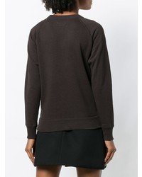 schwarzes bedrucktes Sweatshirt von Isabel Marant Etoile