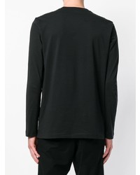 schwarzes bedrucktes Sweatshirt von Y-3