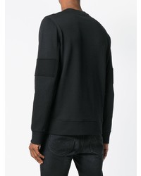 schwarzes bedrucktes Sweatshirt von Neil Barrett