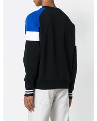 schwarzes bedrucktes Sweatshirt von Calvin Klein