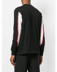 schwarzes bedrucktes Sweatshirt von Marcelo Burlon County of Milan