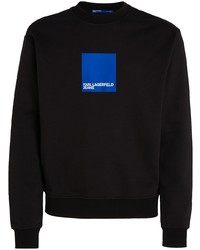 schwarzes bedrucktes Sweatshirt von KARL LAGERFELD JEANS