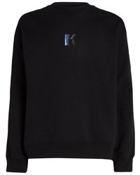schwarzes bedrucktes Sweatshirt von KARL LAGERFELD JEANS