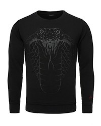 schwarzes bedrucktes Sweatshirt von Key Largo