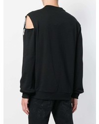 schwarzes bedrucktes Sweatshirt von Dolce & Gabbana