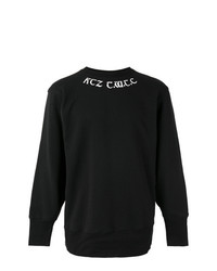 schwarzes bedrucktes Sweatshirt von Ktz
