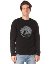 schwarzes bedrucktes Sweatshirt von LAKEVILLE MOUNTAIN