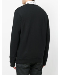 schwarzes bedrucktes Sweatshirt von Just Cavalli