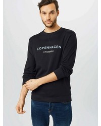 schwarzes bedrucktes Sweatshirt von Lindbergh