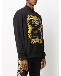 schwarzes bedrucktes Sweatshirt von VERSACE JEANS COUTURE