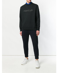 schwarzes bedrucktes Sweatshirt von Moncler