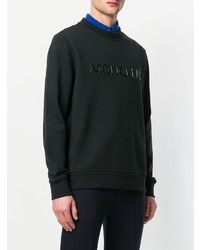 schwarzes bedrucktes Sweatshirt von Moncler