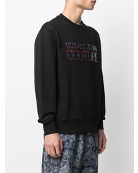 schwarzes bedrucktes Sweatshirt von VERSACE JEANS COUTURE