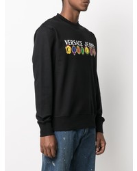 schwarzes bedrucktes Sweatshirt von VERSACE JEANS COUTURE