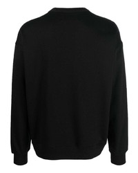 schwarzes bedrucktes Sweatshirt von Calvin Klein Jeans