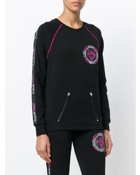 schwarzes bedrucktes Sweatshirt von Plein Sport