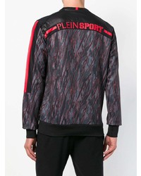 schwarzes bedrucktes Sweatshirt von Plein Sport